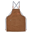 Tablier de cuisine Marron 63x75 cm