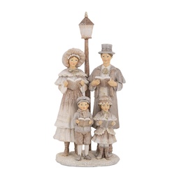[6PR5652] Dekoration Weihnachtschor Beige 15x11x29 cm