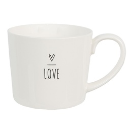 [6CEMU0148] Becher Weiß 12x8x7 cm / 275 ml