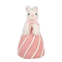 Image de décoration Lapin Blanc Rose Ø 12x21 cm