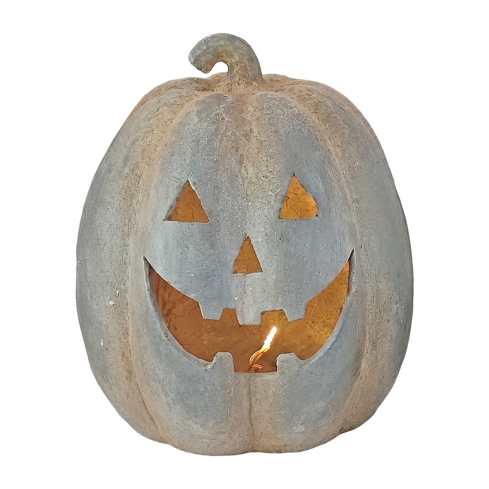 Decoration Pumpkin Grey Beige Ø 33x39 cm