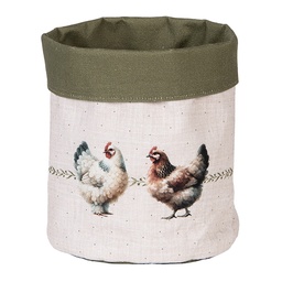 [BYC50] Brotkörbchen Beige Braun Ø 15x16 cm