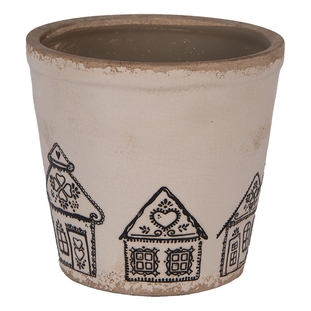 Decoratie bloempot Ø 15x14 cm