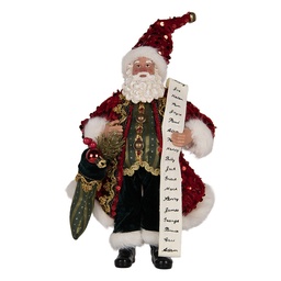 [66324] Decorazioni Natalizie Babbo Natale Rosso 16x8x28 cm