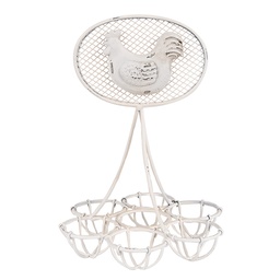 [6Y5774] Porte-Oeufs Blanc Ø 15x22 cm