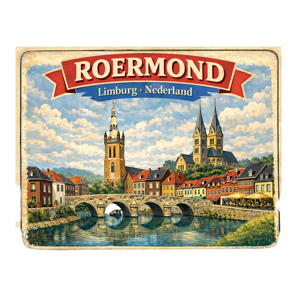Decorative Magnet Beige Red 8x1x6 cm