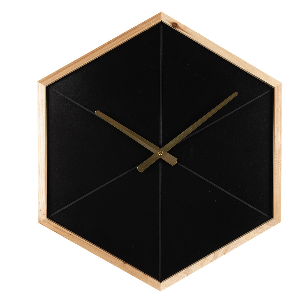 Orologio da Parete Nero, Marrone 43x5x50 cm / 1xAA