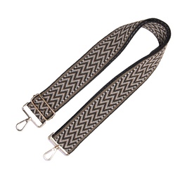 [JZBS0011] Sangle de Sac Noir Blanc 5x140 cm
