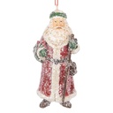 Dekoration Anhänger Weihnachtsmann Rot Weiß 5x4x12 cm