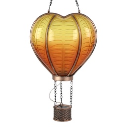 [6LMS0002] Decoratie luchtballon op zonne-energie 15x9x17/45 cm