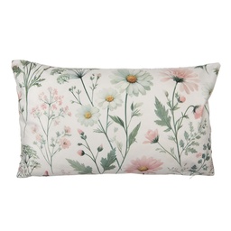 [KT036.057] Housse de coussin Beige Rose 35x50 cm