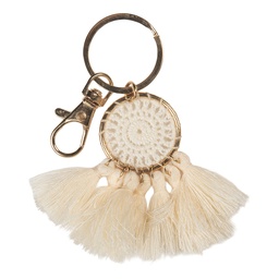 [JZKC0214BE] Portachiavi Beige 4x1x7 cm