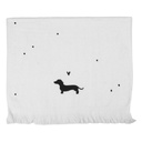 Asciugamano Ospite Bianco Nero 40x66 cm