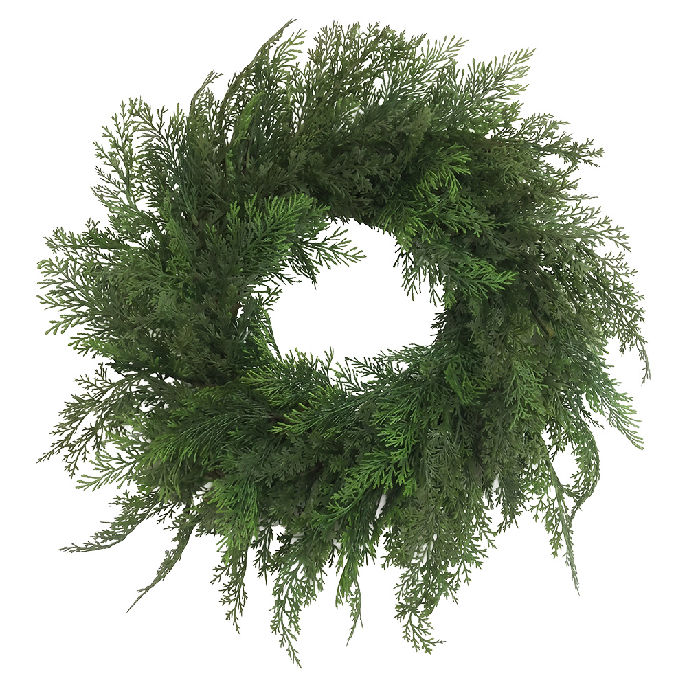 Decoration Couronne Vert Ø 55x6 cm