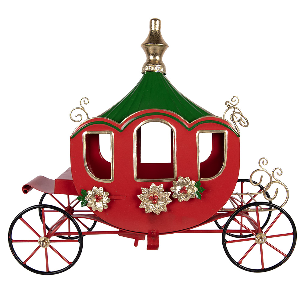 Decoratie koets 38x16x33 cm
