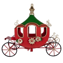 [6Y6219] Decoratie koets 38x16x33 cm