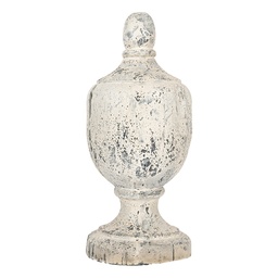 [5MG0068] Deko Ornament Beige Grau Ø 19x45 cm