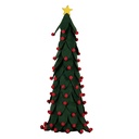 Dekoration Weihnachtsbaum Grün Rot Ø 15x45 cm