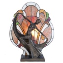 Lampada parete Tiffany Marrone, Rosso 35x15x44 cm E14/max 1x40W
