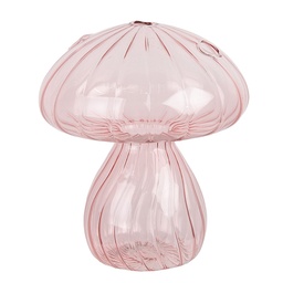 [6GL4474] Décoration Champignon Rose Ø 13x15 cm