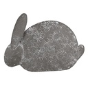 Decoration Statue Rabbit Grey 16x4x11 cm