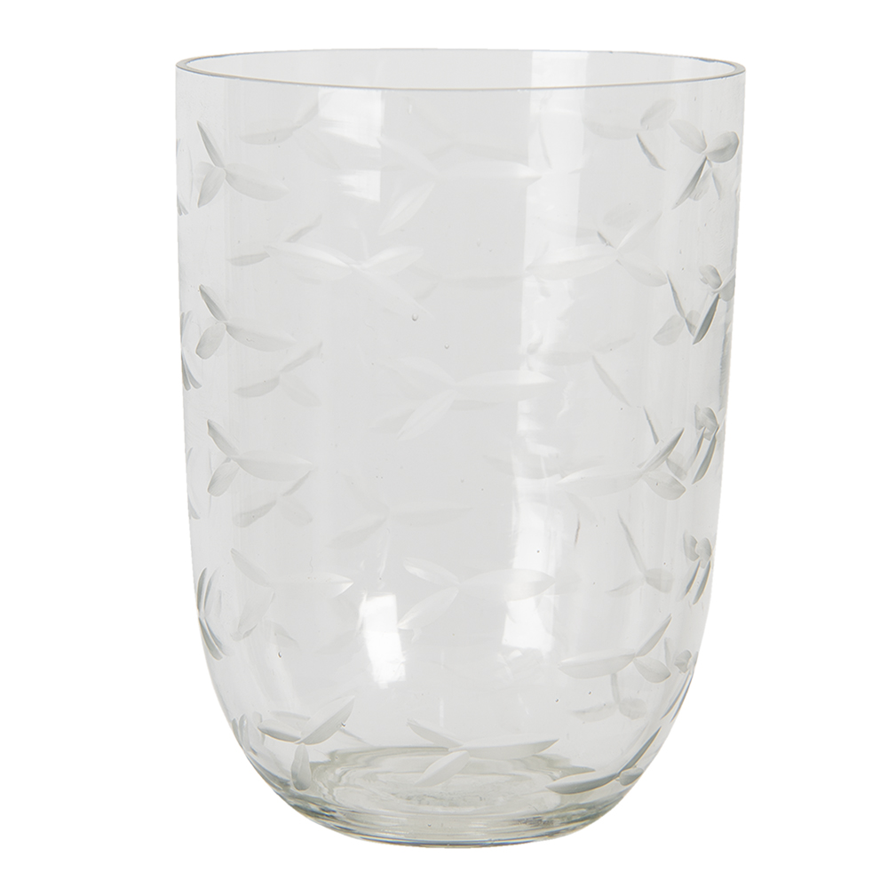 Glass Tea Light Houder Transparent Ø 8x11 cm
