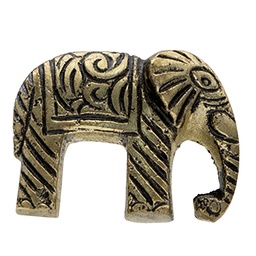 [64987] Pomello per Porta Elefante Color oro 4x3x3 cm / S3 cm