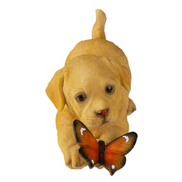 [6PR3361] Deko Hund Braun 20x8x11 cm