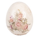 Decorativa Uovo Beige Rosa Ø 10x12 cm