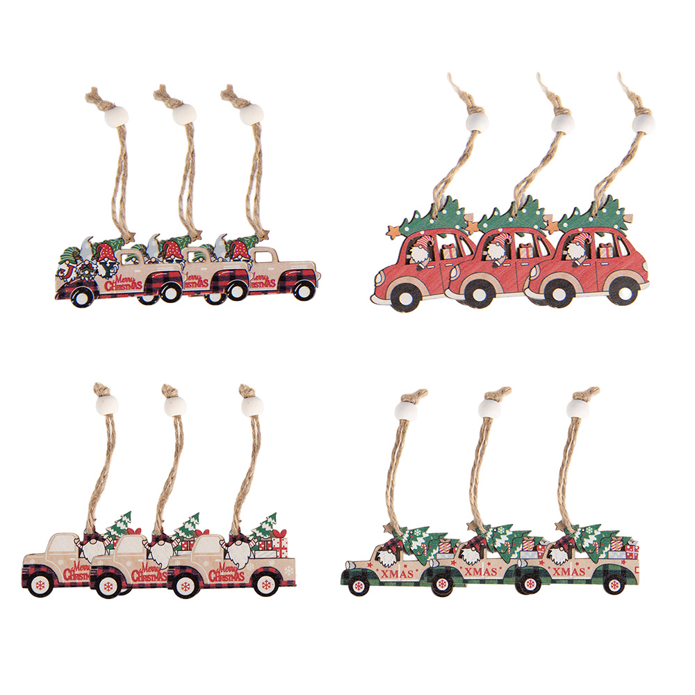 Decoratie hanger auto 13x13x1 cm (12)