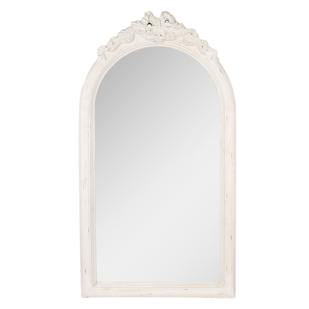 Specchio da Parete Bianco 50x4x92 cm
