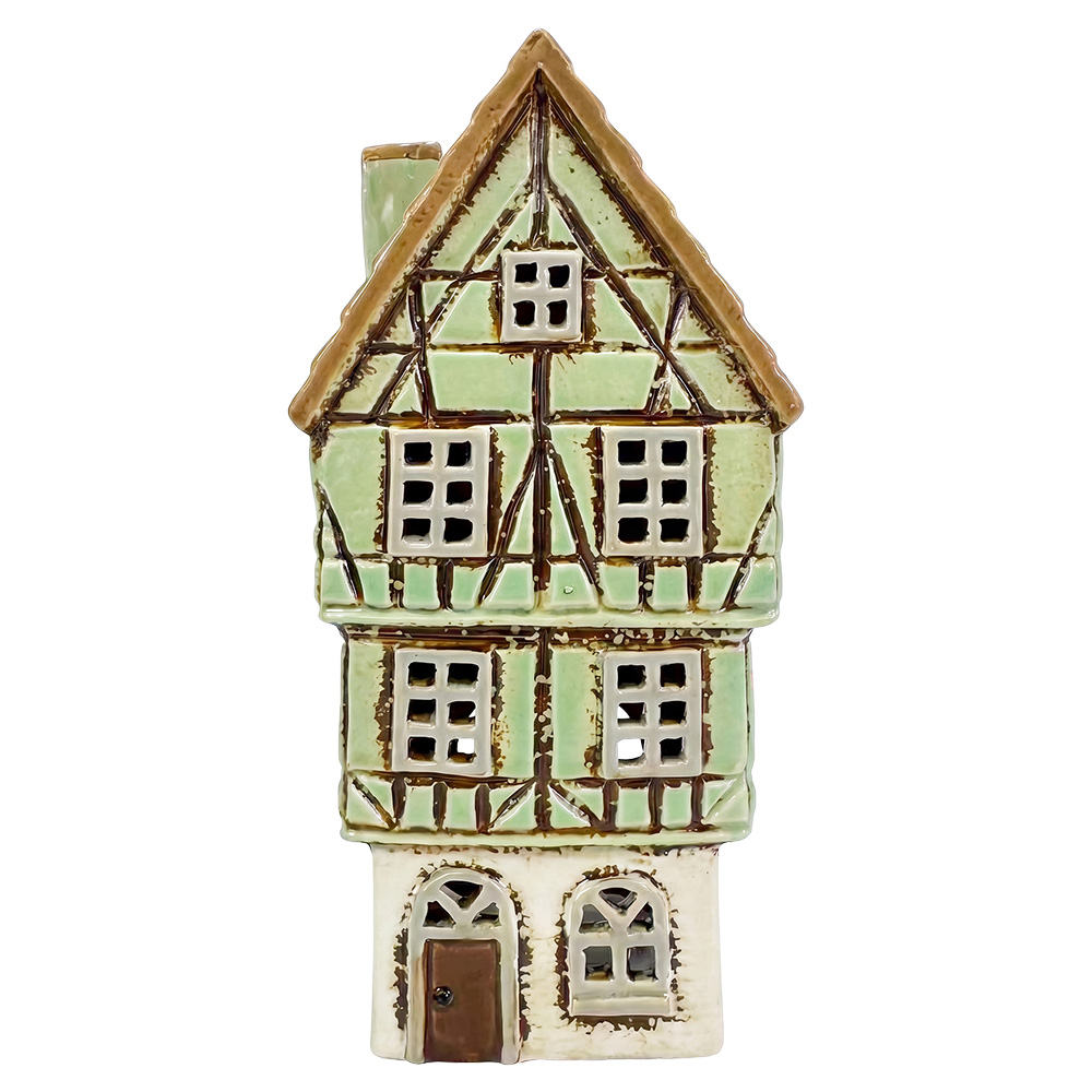 Waxinelichthouder huis 11x10x22 cm