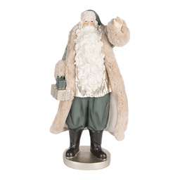 [6PR5526] Décoration de Noël père Noël Beige Vert 20x15x42 cm