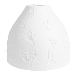 [6LAK0546] Abat-jour Blanc Ø 15x12 cm