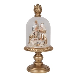 [66100] Stolp met decoratie Ø 9x22 cm