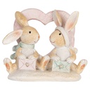 Deko Kaninchen Braun Weiß 11x6x9 cm