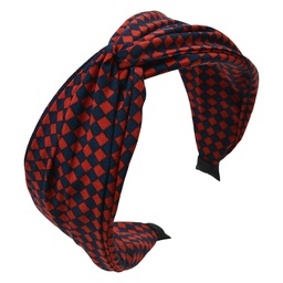 [JZHB0118R] Haarband Damen Rot Schwarz