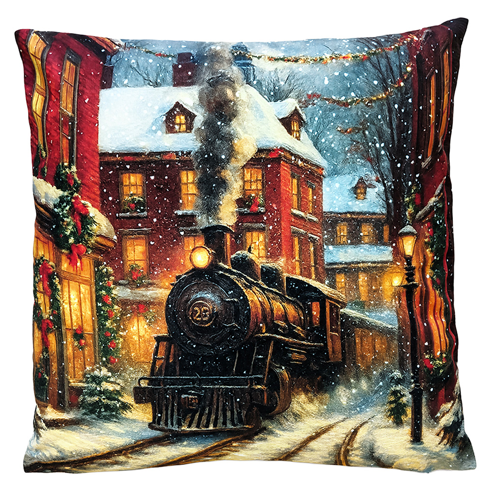 Cushion filled Blue Brown 45x45x4 cm