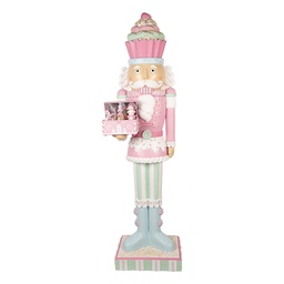 [5PR0213] Décoration de Noël casse Noisette Rose Bleu avec LED 59x49x216 cm