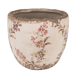 [6CE1615S] Pot de fleurs d'intérieur Beige Rose Ø 13x11 cm