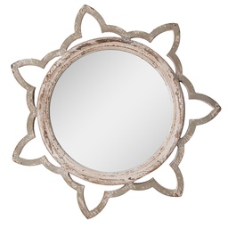 [52S265] Miroir mural Beige 86x4x84 cm