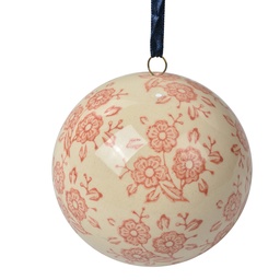 [6CE2106M] Dekoration Ball Beige Rosa Ø 8x8 cm