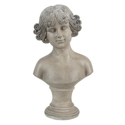 [6PR3547] Statua Decorativa Persone Beige 14x10x25 cm