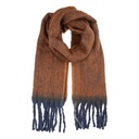 Scarf Women Brown Blue 38x190 cm