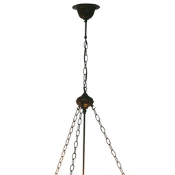 [5LL-8842] Kabelpendel Kette Tiffany Braun 100 cm E27/max 3x60W