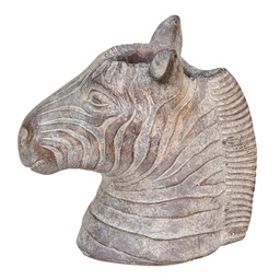 [6TE0387] Blumentopf für Innen Pferd Grau 16x10x15 cm