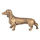 Décoration Chien Marron Bronze 14x4x8 cm