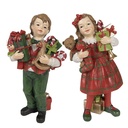 Decoration Children Red, Green 7x6x13 / 7x5x13 cm (2)