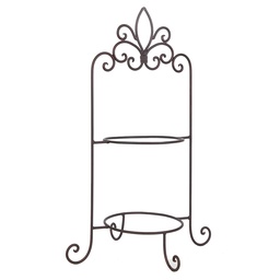 [W40091] Alzatina per2 piatti Marrone 38x30x57 cm