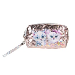 [JZTB0066] Kulturtasche Damen Rosa 18x7x10 cm